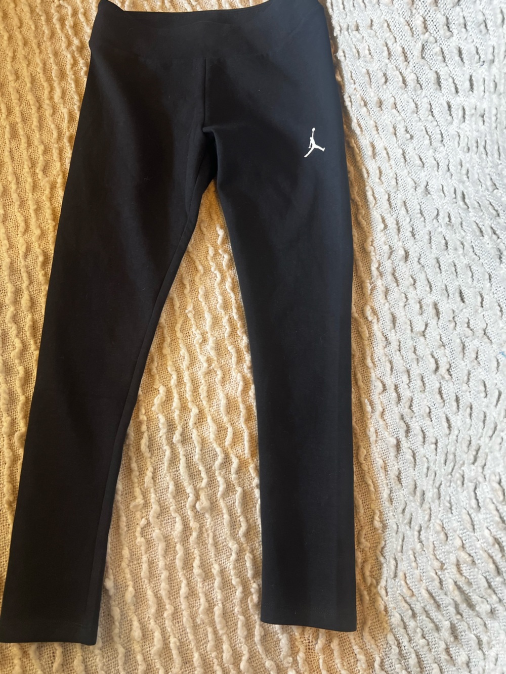 Jordan Kids Black Leggings with White Jumpman